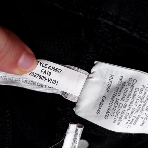 MADEWELL 9" Mid Rise Ankle Cropped Skinny Jeans Lunar Wash Black Denim 30 Basics - Picture 14 of 14